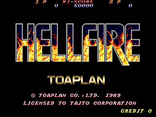 Hellfire (2P set) Title Screen